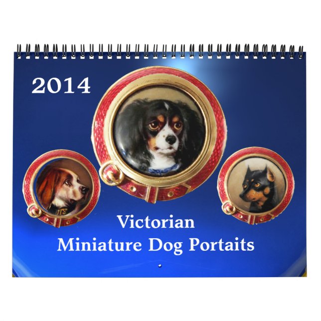 VICTORIAN ENAMELS /MINIATURE HUND PORTRÄTT 2017 KALENDER (Omslag)