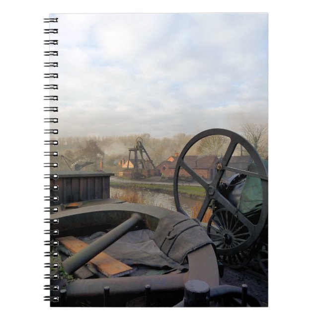 VICTORIAN ENGLAND ANTECKNINGSBOK MED SPIRAL (Framsidan)