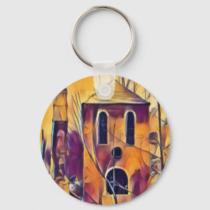 VICTORIAN ENGLAND BYGGANDE KEYCHAIN NYCKELRING