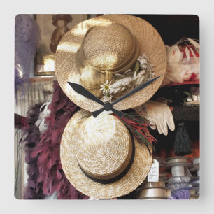 VICTORIAN ENGLAND FYRKANTIG KLOCKA