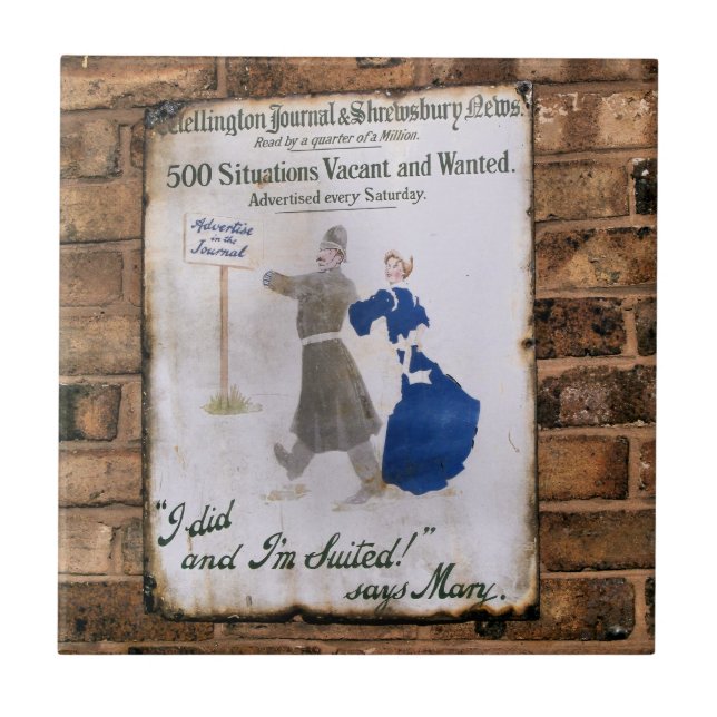 VICTORIAN ENGLAND KAKELPLATTA (Framsidan)