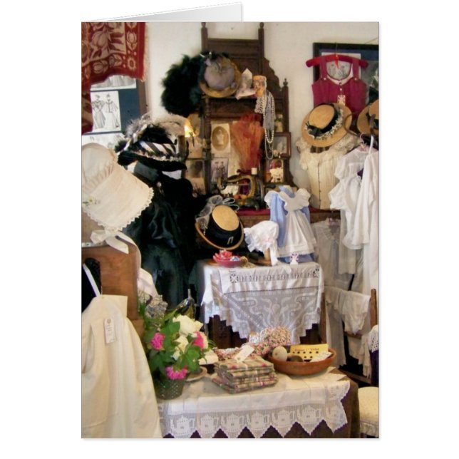 VICTORIAN ENGLAND-KORT HÄLSNINGSKORT (Framsidan)