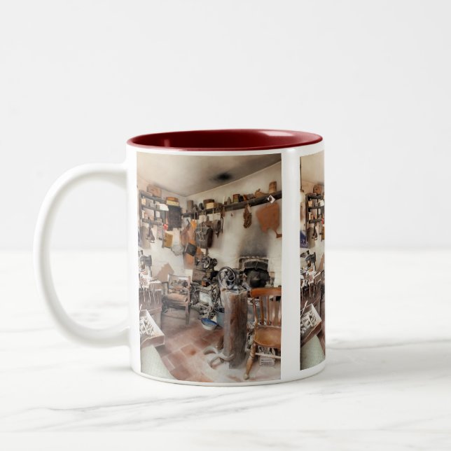 VICTORIAN ENGLAND Två-Tonad MUGG (Vänster)