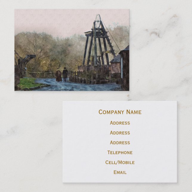 VICTORIAN ENGLAND VISITKORT (Fram/baksida)