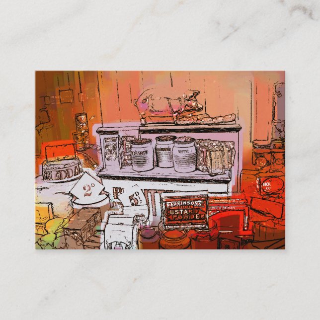 VICTORIAN ENGLAND VISITKORT (Framsida)