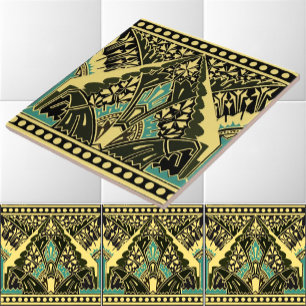Victorian Era 1870 Art nouveau Frieze Mönster Kakelplatta