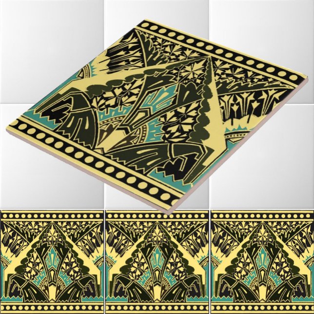 Victorian Era 1870 Art nouveau Frieze Mönster Kakelplatta (Skapare uppladdad)