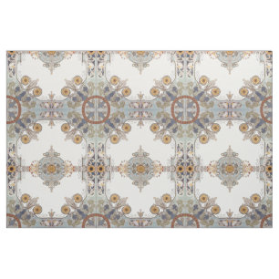 Victorian Era 1899 Art nouveau Blommönster Tyg