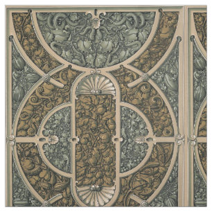 Victorian Era Art nouveau Foliage av Anton Seder Tyg