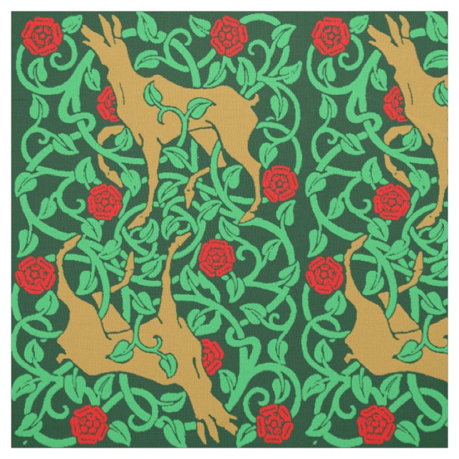 Victorian Era Art nouveau Hjort & Ro Tyg (Provkarta)