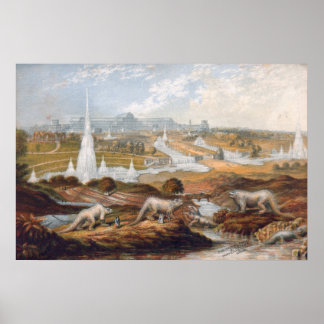 Victorian Era Dinosaur-utskrift Poster