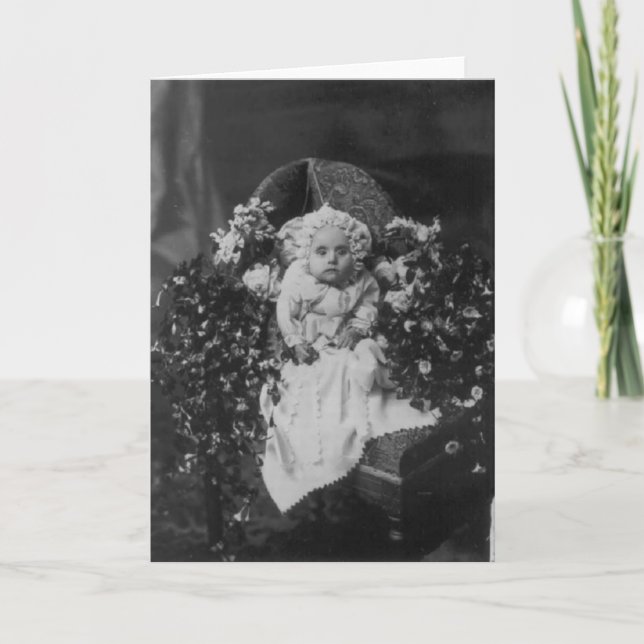 Victorian Era Dödsfoto Kort (Framsida)