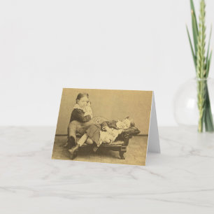 Victorian Era Dödsfoto Kort
