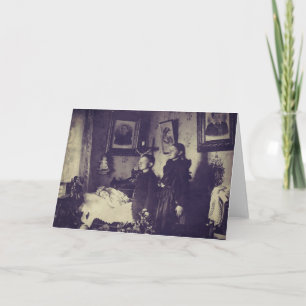 Victorian Era Dödsfoto Kort