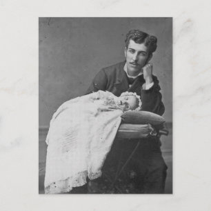 Victorian Era Dödsfoto Vykort