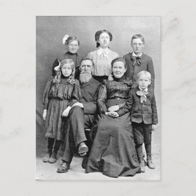 Victorian Era Dödsfoto Vykort (Framsida)