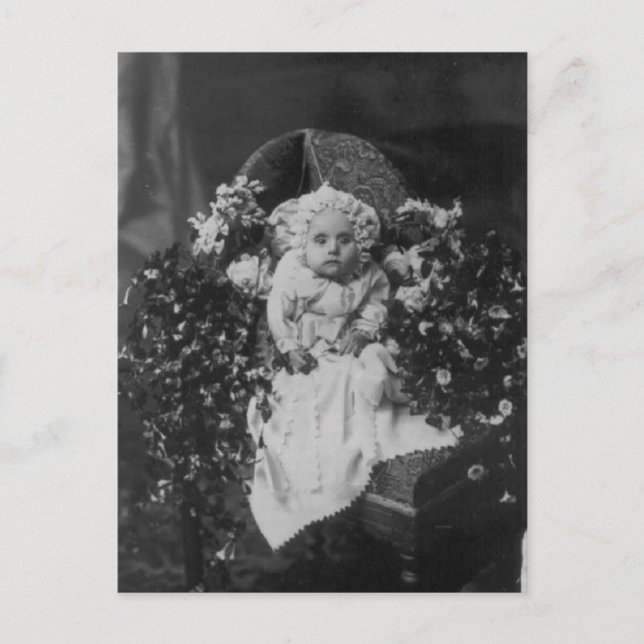Victorian Era Dödsfoto Vykort (Framsida)