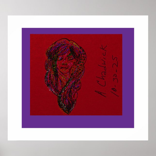 Victorian Era Dreamer Girl Poster (Framsidan)