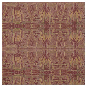 Victorian Era Egyptian Revival Mönster Skriv ut Tyg