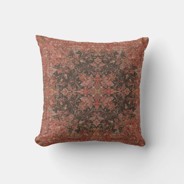 Victorian Era European Foliage Mönster Skriv ut Kudde (Framsida)