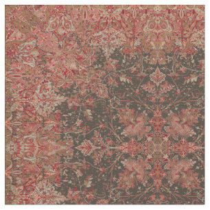 Victorian Era European Foliage Mönster Skriv ut Tyg
