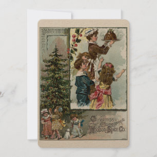 Victorian Era-Helgdag julkort