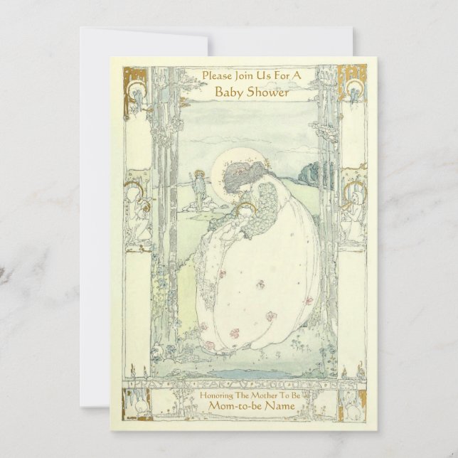 Victorian Era Jessie Marion Kung Inbjudningar (Framsida)