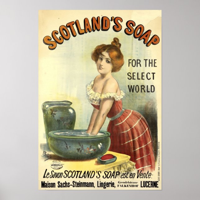 Victorian Era Soap Ad av Jean de Paleologue Poster (Framsidan)