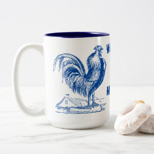Victorian Era Tupp & Farmhouse Två-Tonad Mugg