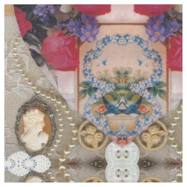 Victorian Fabric Tyg (Närbild)