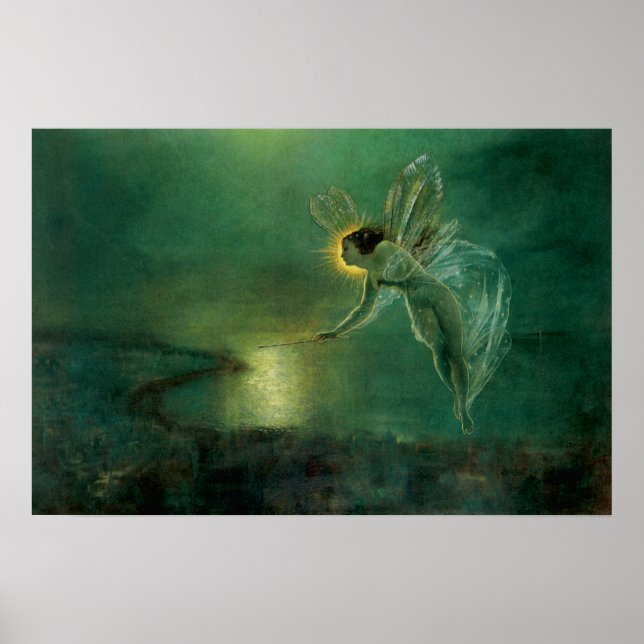 Victorian Fairy Spirit of the Night Print Poster (Framsidan)