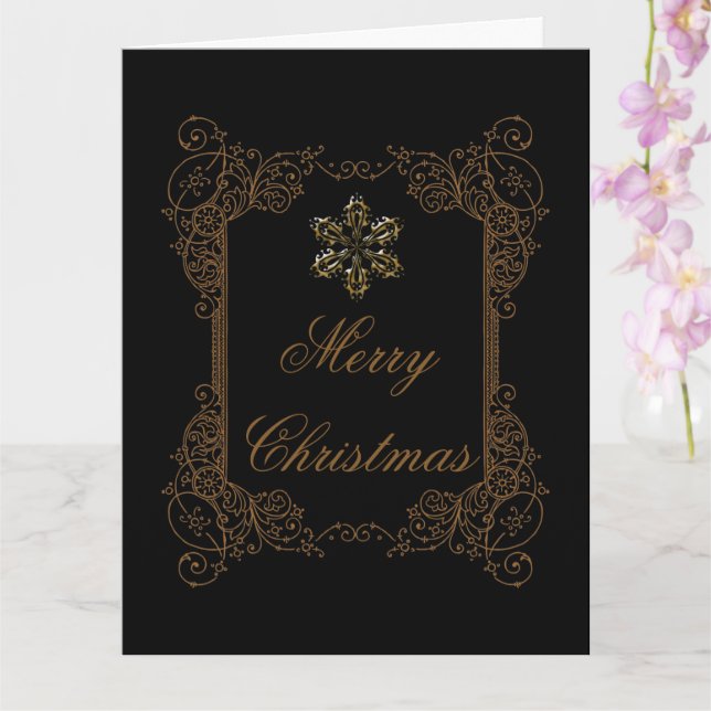Victorian Fantasy Christmas  Kort (Orkide)