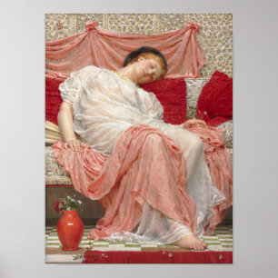 Victorian Fine Art, Jasmine av Albert Joseph Moore Poster