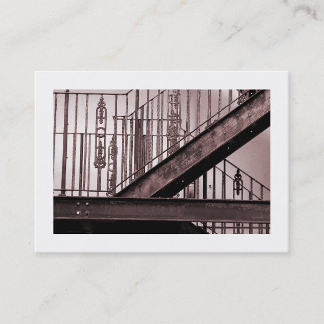 Victorian Fire Escape Visitkort (Framsida)