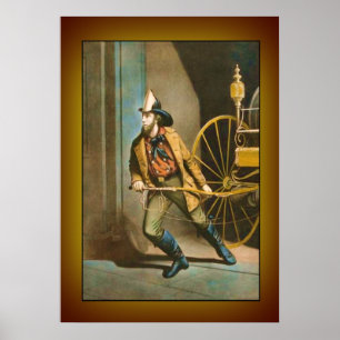 Victorian Firefighter 2 "The American Fireman" Poster
