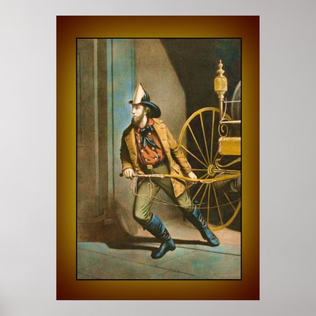 Victorian Firefighter 2 "The American Fireman" Poster (Framsidan)