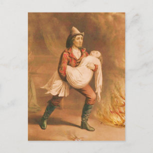 Victorian Firefighter 3 "The American Fireman" Vykort