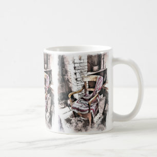 VICTORIAN FIRESIDE CHAIR KAFFEMUGG