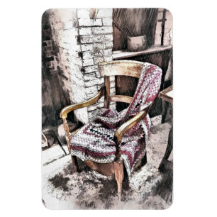 VICTORIAN FIRESIDE CHAIR MAGNET