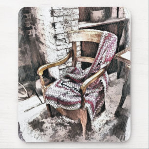VICTORIAN FIRESIDE CHAIR MUSMATTA