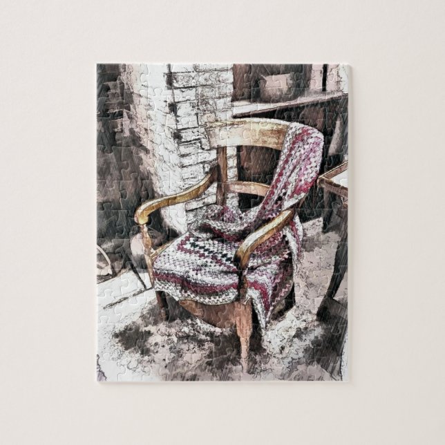 VICTORIAN FIRESIDE CHAIR PUSSEL (Vertikal)
