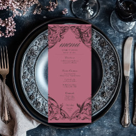 Victorian Fladdermus till döden Black och Vin Bröl Meny