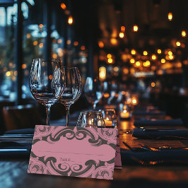 Victorian Fladdermus till döden Black och Vin Bröl Placeringskort