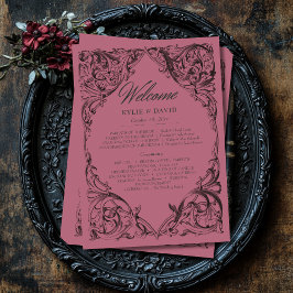 Victorian Fladdermus till döden Black och Vin Bröl Program