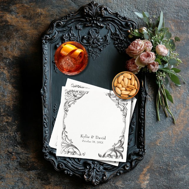 Victorian Fladdermus till Dödsolyckan Black & Whit Pappersservett (Skapare uppladdad)