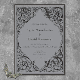 Victorian Fladdermus till Dödsolyckan och Grått Br Inbjudningar