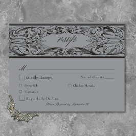 Victorian Fladdermus till Dödsolyckan och Grått Br OSA Kort