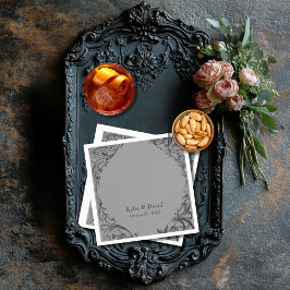 Victorian Fladdermus till Dödsolyckan och Grått Br Pappersservett