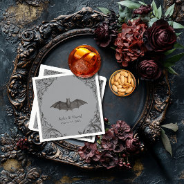 Victorian Fladdermus till Dödsolyckan och Grått Br Pappersservett