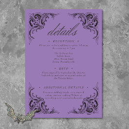 Victorian Fladdermus till Dödsolyckan och Lila Brö Tilläggskort